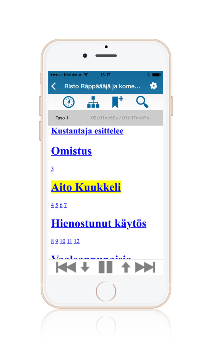 Pratsam Reader App - Lukeminen